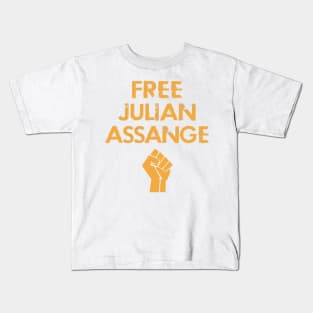 Free Julian Assange Kids T-Shirt